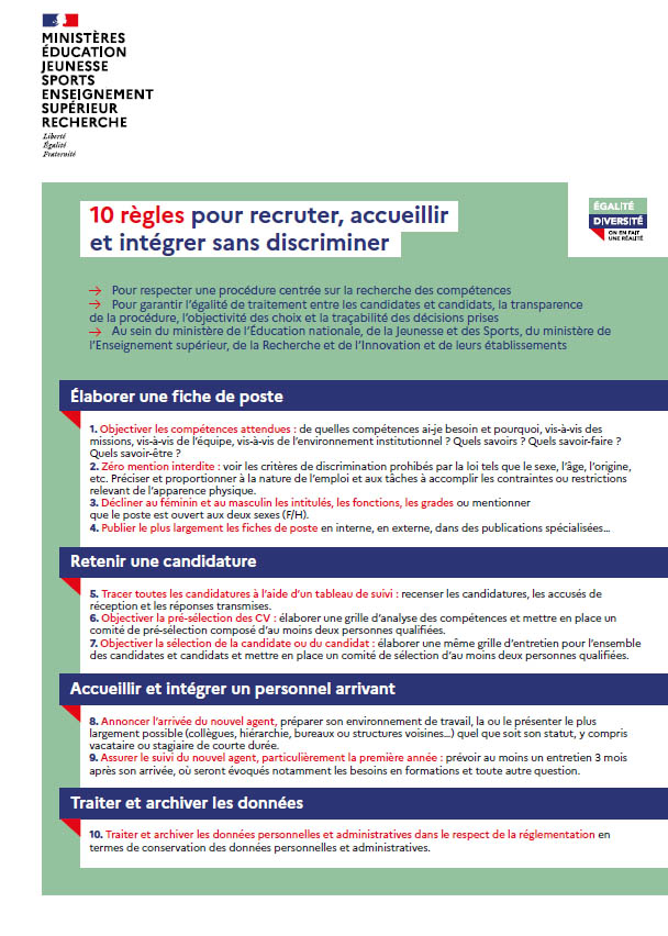 guide-recruter-sans-discriminer 10-regles-pour-recruter-accueillir-et-integrer-sans-discriminer