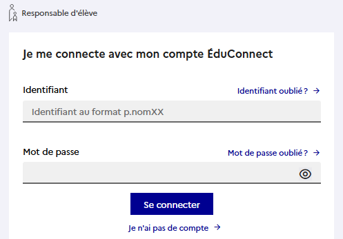 educonnect fenetre connexion